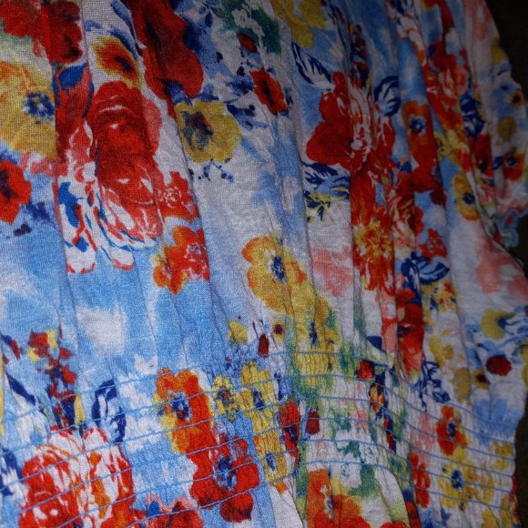 Rainbow Flower T shirt Blouse - Picture 5 of 6